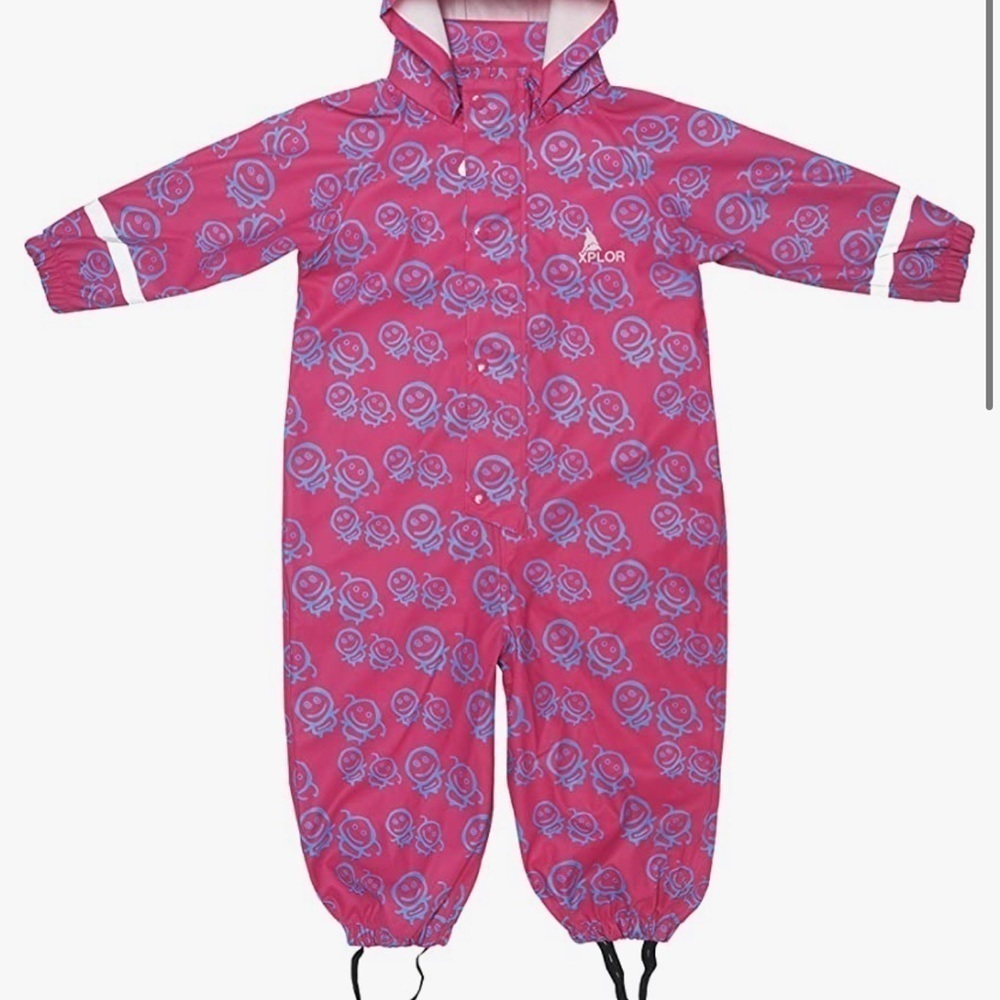 NWT Orline Pro Girls Reflective Rain Suit Size 92/2Yr